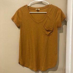 Burnt Orange Pocket Tee
